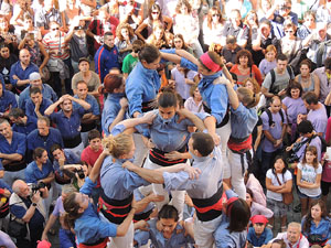 Fires de Girona 2014. Diada castellera amb Marrecs de Salt, Minyons de Terrassa i Capgrossos de Matar&oacute;