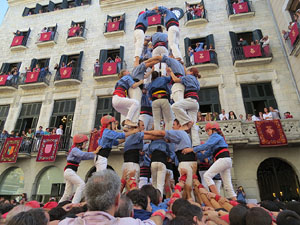Fires de Girona 2014. Diada castellera amb Marrecs de Salt, Minyons de Terrassa i Capgrossos de Matar&oacute;