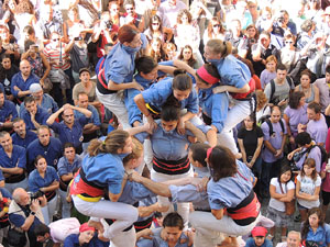 Fires de Girona 2014. Diada castellera amb Marrecs de Salt, Minyons de Terrassa i Capgrossos de Matar&oacute;