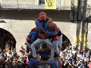 Fires de Girona 2014. Diada castellera amb Marrecs de Salt, Minyons de Terrassa i Capgrossos de Matar&oacute;