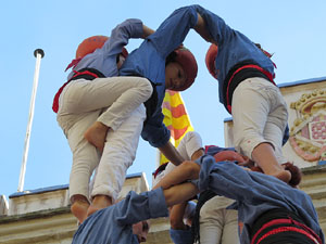 Fires de Girona 2014. Diada castellera amb Marrecs de Salt, Minyons de Terrassa i Capgrossos de Matar&oacute;