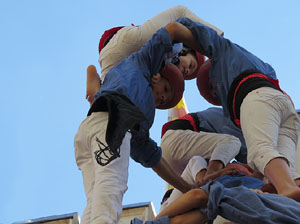Fires de Girona 2014. Diada castellera amb Marrecs de Salt, Minyons de Terrassa i Capgrossos de Matar&oacute;