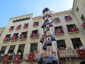 Fires de Girona 2014. Diada castellera amb Marrecs de Salt, Minyons de Terrassa i Capgrossos de Matar&oacute;