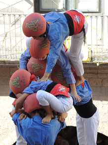 Fires de Girona 2014. Diada castellera amb Marrecs de Salt, Minyons de Terrassa i Capgrossos de Matar&oacute;