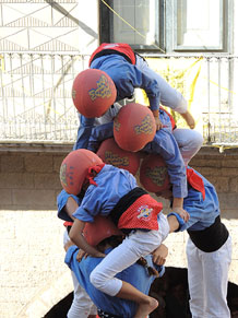 Fires de Girona 2014. Diada castellera amb Marrecs de Salt, Minyons de Terrassa i Capgrossos de Matar&oacute;