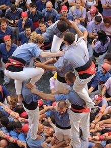 Fires de Girona 2014. Diada castellera amb Marrecs de Salt, Minyons de Terrassa i Capgrossos de Matar&oacute;