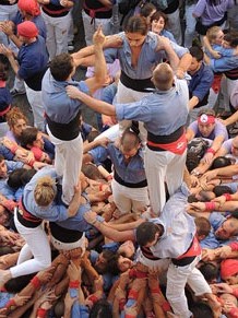 Fires de Girona 2014. Diada castellera amb Marrecs de Salt, Minyons de Terrassa i Capgrossos de Matar&oacute;