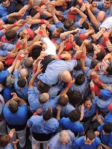 Fires de Girona 2014. Diada castellera amb Marrecs de Salt, Minyons de Terrassa i Capgrossos de Matar&oacute;