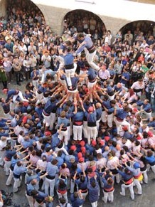 Fires de Girona 2014. Diada castellera amb Marrecs de Salt, Minyons de Terrassa i Capgrossos de Matar&oacute;