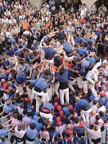Fires de Girona 2014. Diada castellera amb Marrecs de Salt, Minyons de Terrassa i Capgrossos de Matar&oacute;