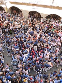 Fires de Girona 2014. Diada castellera amb Marrecs de Salt, Minyons de Terrassa i Capgrossos de Matar&oacute;