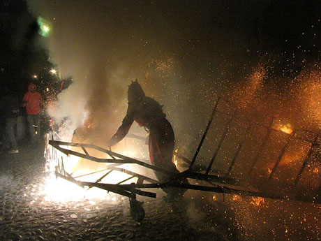 Fires de Girona 2014. El correfoc, a càrrec dels Diables de l'Onyar