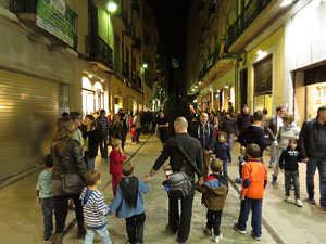 Fires de Girona 2014. Presentació de la Mula Baba amb la Girona Marxing Band