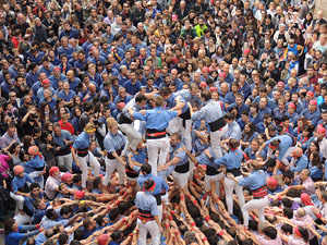 Fires 2015. Diada Castellera de Sant Narc&iacute;s amb Marrecs de Salt, Minyons de Terrassa i Capgrossos de Matar&oacute;