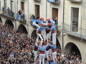 Fires 2015. Diada Castellera de Sant Narc&iacute;s amb Marrecs de Salt, Minyons de Terrassa i Capgrossos de Matar&oacute;