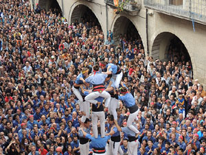 Fires 2015. Diada Castellera de Sant Narc&iacute;s amb Marrecs de Salt, Minyons de Terrassa i Capgrossos de Matar&oacute;
