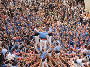 Fires 2015. Diada Castellera de Sant Narc&iacute;s amb Marrecs de Salt, Minyons de Terrassa i Capgrossos de Matar&oacute;