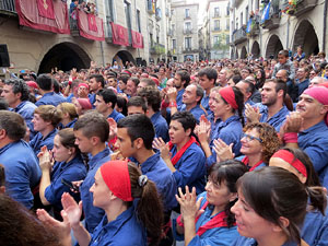 Fires 2015. Diada Castellera de Sant Narc&iacute;s amb Marrecs de Salt, Minyons de Terrassa i Capgrossos de Matar&oacute;