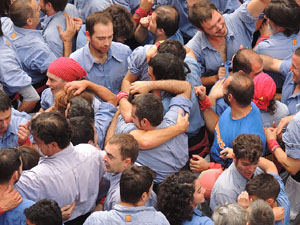 Fires 2015. Diada Castellera de Sant Narc&iacute;s amb Marrecs de Salt, Minyons de Terrassa i Capgrossos de Matar&oacute;