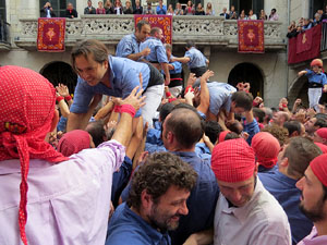 Fires 2015. Diada Castellera de Sant Narc&iacute;s amb Marrecs de Salt, Minyons de Terrassa i Capgrossos de Matar&oacute;
