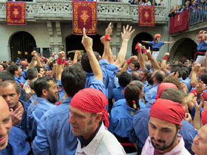 Fires 2015. Diada Castellera de Sant Narc&iacute;s amb Marrecs de Salt, Minyons de Terrassa i Capgrossos de Matar&oacute;