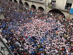 Fires 2015. Diada Castellera de Sant Narc&iacute;s amb Marrecs de Salt, Minyons de Terrassa i Capgrossos de Matar&oacute;