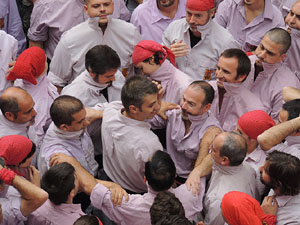 Fires 2015. Diada Castellera de Sant Narc&iacute;s amb Marrecs de Salt, Minyons de Terrassa i Capgrossos de Matar&oacute;