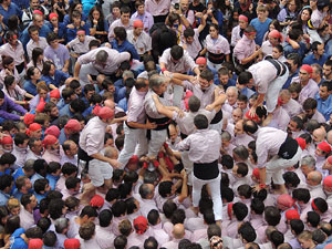 Fires 2015. Diada Castellera de Sant Narc&iacute;s amb Marrecs de Salt, Minyons de Terrassa i Capgrossos de Matar&oacute;