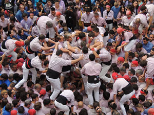 Fires 2015. Diada Castellera de Sant Narc&iacute;s amb Marrecs de Salt, Minyons de Terrassa i Capgrossos de Matar&oacute;