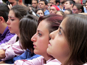 Fires 2015. Diada Castellera de Sant Narc&iacute;s amb Marrecs de Salt, Minyons de Terrassa i Capgrossos de Matar&oacute;