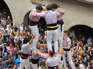 Fires 2015. Diada Castellera de Sant Narc&iacute;s amb Marrecs de Salt, Minyons de Terrassa i Capgrossos de Matar&oacute;