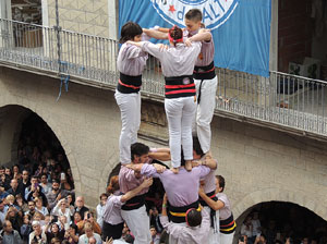 Fires 2015. Diada Castellera de Sant Narc&iacute;s amb Marrecs de Salt, Minyons de Terrassa i Capgrossos de Matar&oacute;