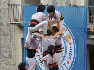 Fires 2015. Diada Castellera de Sant Narc&iacute;s amb Marrecs de Salt, Minyons de Terrassa i Capgrossos de Matar&oacute;
