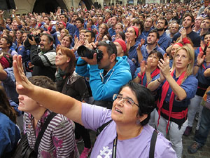 Fires 2015. Diada Castellera de Sant Narc&iacute;s amb Marrecs de Salt, Minyons de Terrassa i Capgrossos de Matar&oacute;
