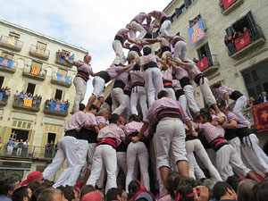 Fires 2015. Diada Castellera de Sant Narc&iacute;s amb Marrecs de Salt, Minyons de Terrassa i Capgrossos de Matar&oacute;
