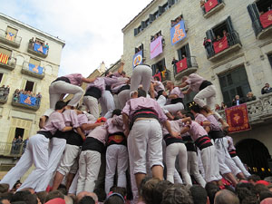 Fires 2015. Diada Castellera de Sant Narc&iacute;s amb Marrecs de Salt, Minyons de Terrassa i Capgrossos de Matar&oacute;
