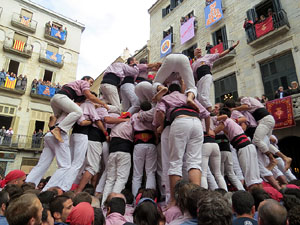 Fires 2015. Diada Castellera de Sant Narc&iacute;s amb Marrecs de Salt, Minyons de Terrassa i Capgrossos de Matar&oacute;