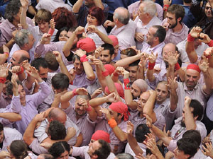 Fires 2015. Diada Castellera de Sant Narc&iacute;s amb Marrecs de Salt, Minyons de Terrassa i Capgrossos de Matar&oacute;