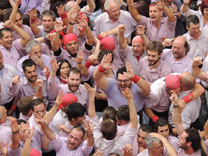 Fires 2015. Diada Castellera de Sant Narc&iacute;s amb Marrecs de Salt, Minyons de Terrassa i Capgrossos de Matar&oacute;