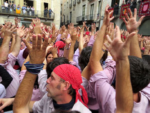 Fires 2015. Diada Castellera de Sant Narc&iacute;s amb Marrecs de Salt, Minyons de Terrassa i Capgrossos de Matar&oacute;