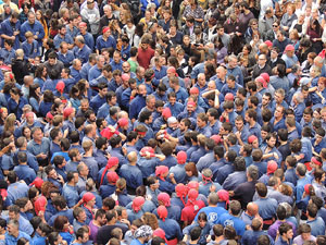 Fires 2015. Diada Castellera de Sant Narc&iacute;s amb Marrecs de Salt, Minyons de Terrassa i Capgrossos de Matar&oacute;