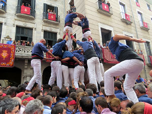 Fires 2015. Diada Castellera de Sant Narc&iacute;s amb Marrecs de Salt, Minyons de Terrassa i Capgrossos de Matar&oacute;