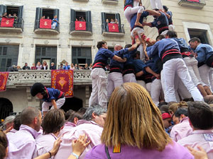 Fires 2015. Diada Castellera de Sant Narc&iacute;s amb Marrecs de Salt, Minyons de Terrassa i Capgrossos de Matar&oacute;