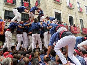 Fires 2015. Diada Castellera de Sant Narc&iacute;s amb Marrecs de Salt, Minyons de Terrassa i Capgrossos de Matar&oacute;