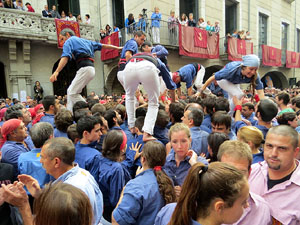 Fires 2015. Diada Castellera de Sant Narc&iacute;s amb Marrecs de Salt, Minyons de Terrassa i Capgrossos de Matar&oacute;