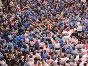 Fires 2015. Diada Castellera de Sant Narc&iacute;s amb Marrecs de Salt, Minyons de Terrassa i Capgrossos de Matar&oacute;