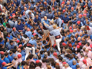 Fires 2015. Diada Castellera de Sant Narc&iacute;s amb Marrecs de Salt, Minyons de Terrassa i Capgrossos de Matar&oacute;