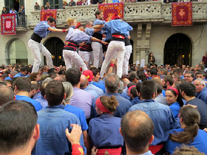 Fires 2015. Diada Castellera de Sant Narc&iacute;s amb Marrecs de Salt, Minyons de Terrassa i Capgrossos de Matar&oacute;