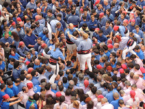Fires 2015. Diada Castellera de Sant Narc&iacute;s amb Marrecs de Salt, Minyons de Terrassa i Capgrossos de Matar&oacute;
