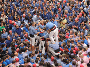 Fires 2015. Diada Castellera de Sant Narc&iacute;s amb Marrecs de Salt, Minyons de Terrassa i Capgrossos de Matar&oacute;